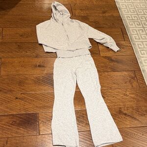 Aerie Zip Hoodie and Flare Pants Set